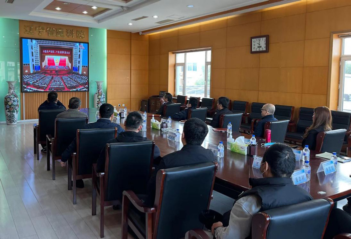 省建科院干部職工積極收聽(tīng)收看黨的二十大開幕盛況(圖1)